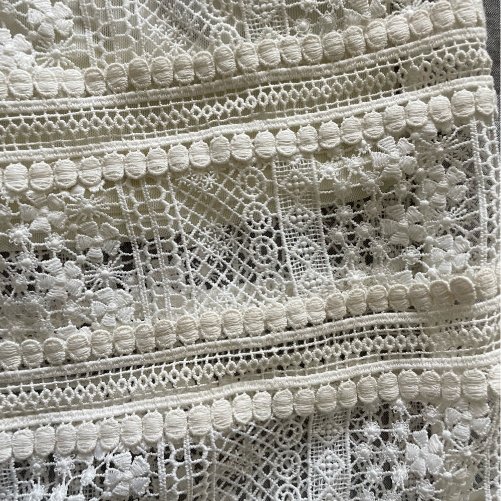All Saints White Lace A-Line Midi Skirt - Picture 4 of 9